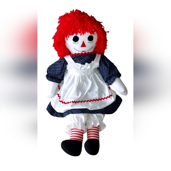 Other - Vintage Raggedy Ann large doll I love you heart
